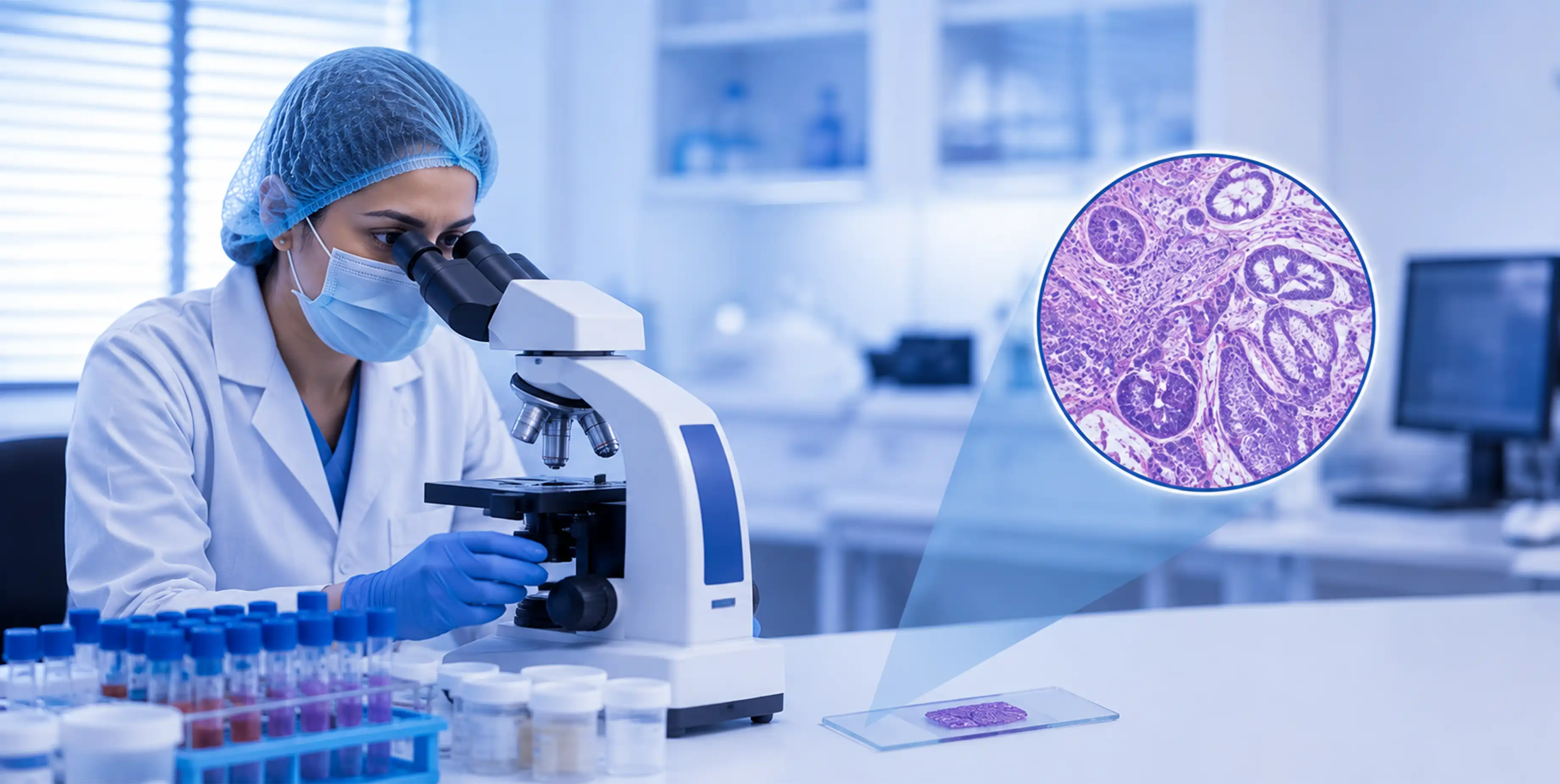 Histopathology test for tissue examination and early diagnosis