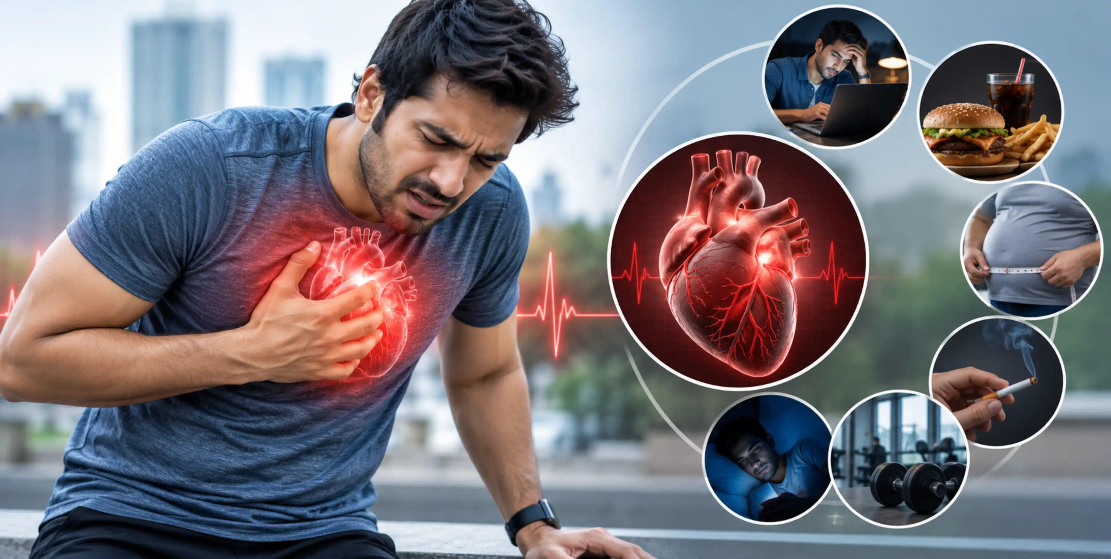 Heart attack risk factors and heart health in young adults